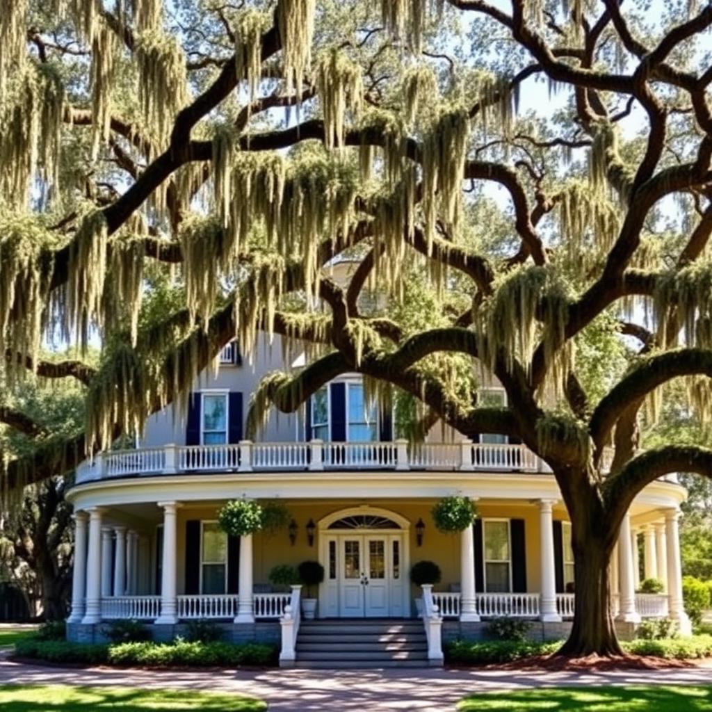 Historic Mansion under Live Oaks, Savannah